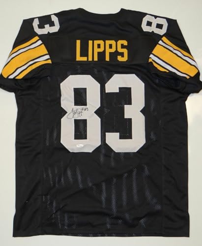Louis Lipps Autographed Black Pro Style Jersey- JSA W Authenticated *8