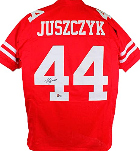 Kyle Juszczyk Autographed Red Pro Style Jersey- Beckett W Hologram *Black