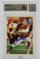 1994 Fleer #226 Joe Montana Auto Kansas City Chiefs BGS Autograph 10