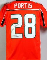Clinton Portis Signed Orange College Style Jersey W/ Natl Champs- JSA W Auth