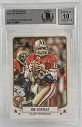 2013 Topps Magic #206 Joe Montana Auto San Francisco 49ers BGS Autograph 10