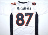 Ed McCaffrey Autographed White Pro Style Jersey - Beckett W Hologram *Silver