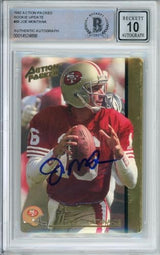 1992 Action Packed Rookie Update #60 Joe Montana San Francisco 49ers BGS Auto