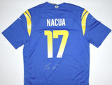 Puka Nacua Autographed Los Angeles Rams Blue Nike Game Jersey - Fanatics *Silver