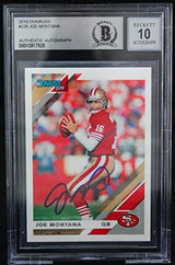 2019 Donruss #226 Joe Montana Auto San Francisco 49ers BGS Autograph 10