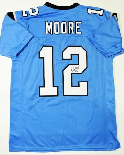 DJ Moore Autographed Blue Pro Style Jersey - JSA W Auth *2