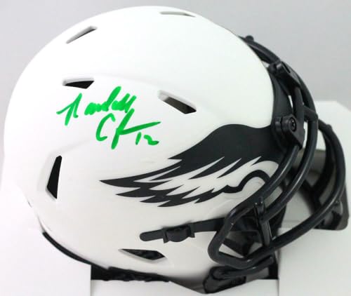 Randall Cunningham Autographed Eagles Lunar Speed Mini Helmet-Beckett W Hologram