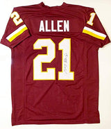 Terry Allen Autographed Maroon Pro Style Jersey- JSA Witnessed Authenticated