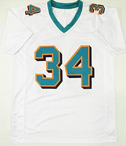Ricky Williams Autographed White Pro Style Jersey w/ Insc - JSA W Auth *4 *Black