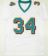 Ricky Williams Autographed White Pro Style Jersey w/ Insc - JSA W Auth *4 *Black