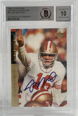 1995 Upper Deck Box Set #33 Joe Montana Auto SF 49ers BGS Autograph 10