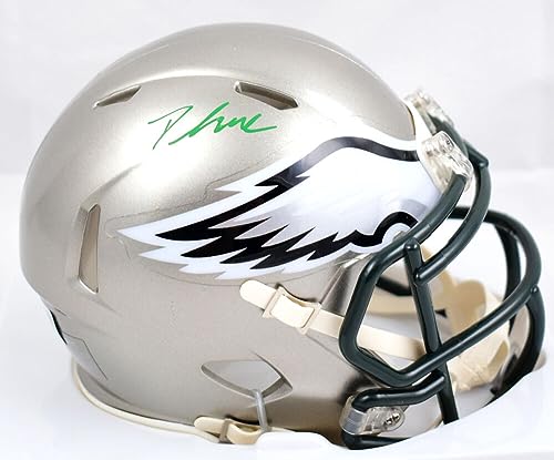 D'Andre Swift Signed Philadelphia Eagles Flash Speed Mini Helmet-Beckett W Holo