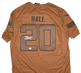 Breece Hall Signed Jets Nike Salute to Service Limited Jersey- Fanatics