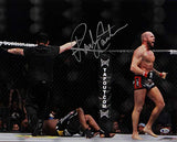 Randy Couture Autographed MMA 16x20 Knock Out Yelling Photo- Beckett Auth *Silve