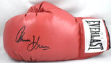 Tommy Hearns Autographed Red Everlast Boxing Glove *Left - Beckett W Hologram
