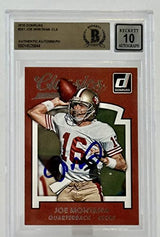 2015 Donruss Classics #241 Joe Montana Auto SF 49ers BGS Autograph 10