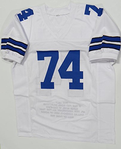 Bob Lilly Autographed White Stat1 Pro Style Jersey W/ HOF- JSA W Auth *4