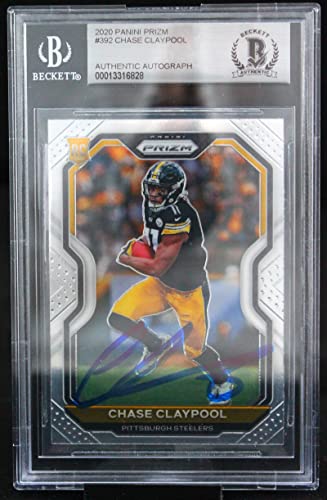 2020 Panini Prizm #392 Chase Claypool Pittsburgh Steelers BGS Auto 10