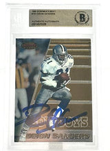 1996 Bowman's Best #131 Deion Sanders Dallas Cowboys Autograph Beckett Authentic