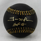 Trevor Hoffman Autographed Black Rawlings OML Baseball w/ HOF- JSA W Auth