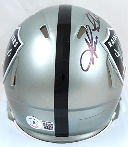 Shane Lechler Autographed Oakland Raiders Flash Speed Mini Helmet-Beckett W Holo