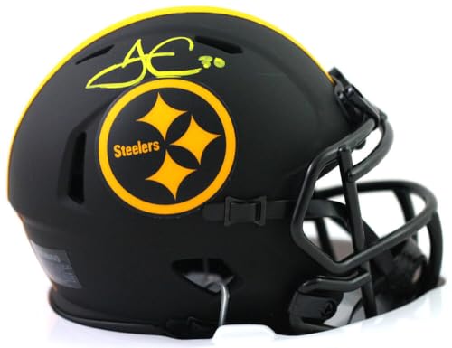 James Conner Autographed Pittsburgh Steelers Eclipse Mini Helmet - Fanatics Auth