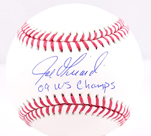 Joe Girardi Autographed Rawlings OML Baseball 09 WS Champs - Beckett W Hologram