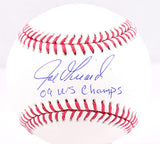 Joe Girardi Autographed Rawlings OML Baseball 09 WS Champs - Beckett W Hologram