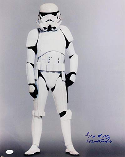Syd Wragg Signed Sideways Full Body 16x20 Photo w/ Stormtrooper - JSA Auth *Blue