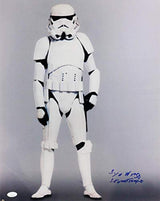 Syd Wragg Signed Sideways Full Body 16x20 Photo w/ Stormtrooper - JSA Auth *Blue