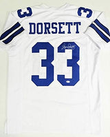 Tony Dorsett Autographed White Pro Style Jersey - Beckett W Auth *R3