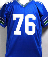 Steve Hutchinson Autographed Blue Pro Style Jersey With HOF- Beckett COA *7