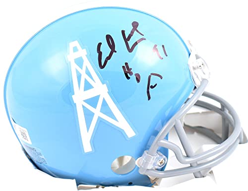 Earl Campbell Signed Houston Oilers 60-62 TB Mini Helmet w/HOF - Beckett W Holo