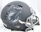 Jaylen Waddle Autographed Miami Dolphins Slate Speed Mini Helmet-Fanatics *White