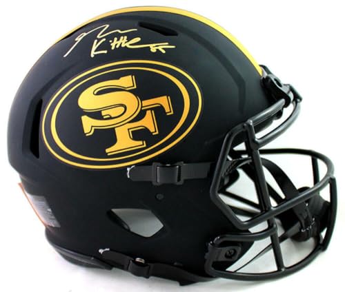 George Kittle Signed SF 49ers F/S Eclipse Speed Authentic Helmet- Beckett W Auth