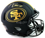 George Kittle Signed SF 49ers F/S Eclipse Speed Authentic Helmet- Beckett W Auth