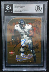 2005 Ultra Gold Medallion #15 Ray Lewis Ravens BGS Autograph 10