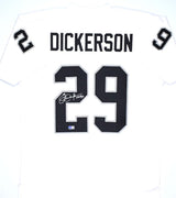 Eric Dickerson Signed White Pro Style Jersey w/HOF-Beckett W Hologram *Silver