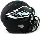 Randall Cunningham Signed Eagles F/S Eclipse Speed Helmet- Beckett W Auth *Green