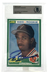 1989 Score #246 Deion Sanders Atlanta Falcons BGS Autograph 10