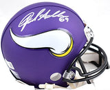 Jared Allen Autographed Minnesota Vikings Mini Helmet-Beckett W Hologram *Silver