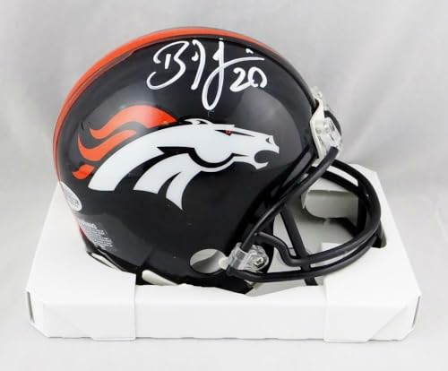 Brian Dawkins Autographed Denver Broncos Mini Helmet- Beckett Auth *White
