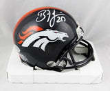 Brian Dawkins Autographed Denver Broncos Mini Helmet- Beckett Auth *White