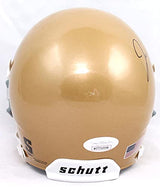 Jack Coan Autographed Notre Dame Schutt Mini Helmet-JSA W *Black