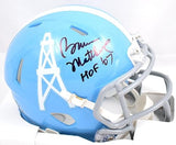 Bruce Matthews Autographed Houston Oilers 60-62 Speed Mini Helmet w/HOF - Prova