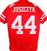 Kyle Juszczyk Autographed Red Pro Style Jersey- Beckett W Hologram *Black