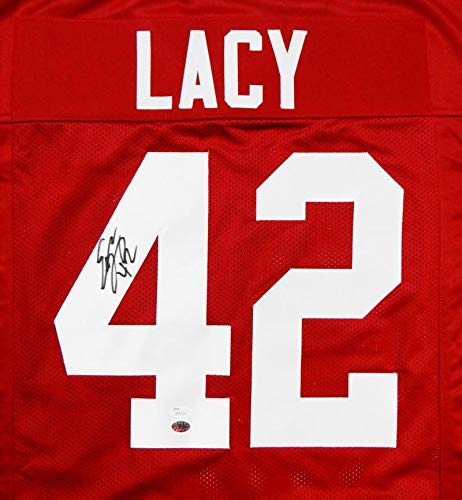 Eddie Lacy Autographed Crimson College Style Jersey- JSA W Authenticated *Up 4