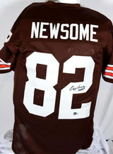Ozzie Newsome Autographed Brown Pro Style Jersey w/ HOF-Beckett W Hologram