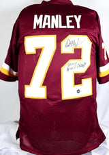 Dexter Manley Autographed Pro Style Maroon Jersey w/SB Champs- Prova *Black