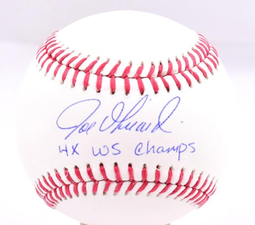 Joe Girardi Autographed OML Baseball w/ 4x WS Champs - Beckett W Holo